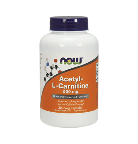 NOW Foods Acetyl-L-Carnitine 500mg 200 Kapslar
