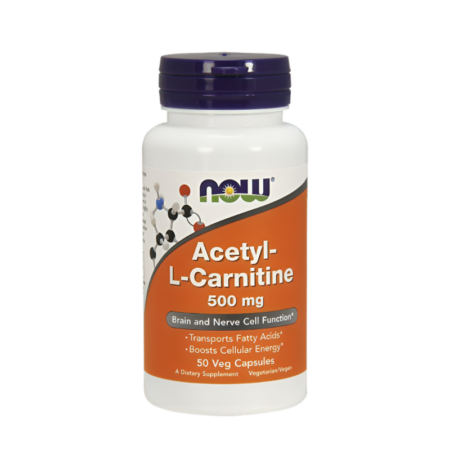 NOW Foods Acetyl-L-Carnitine 500mg 50 Kapslar