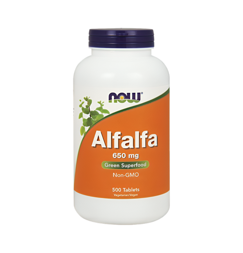 NOW Foods Alfalfa 650mg 500 Tabletter