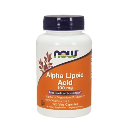 NOW Foods Alpha Lipoic Acid with Vitamins C & E 100mg 120 Vegetariska Kapslar