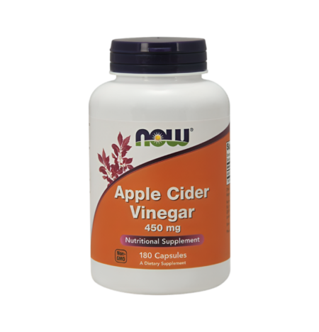 NOW Foods Apple Cider Vinegar 450mg 180 Kapslar
