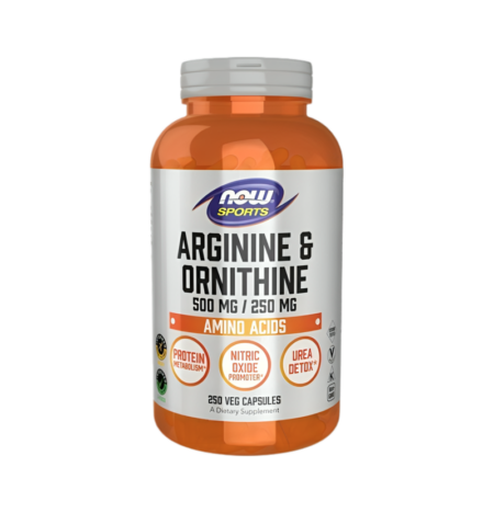 NOW Foods Arginine & Ornithine 250 Kapslar