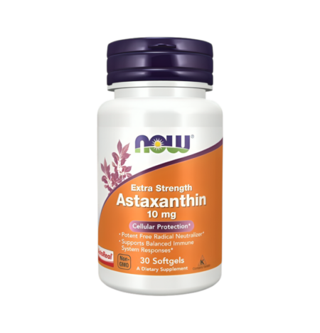 NOW Foods Astaxanthin Extra Strength 10mg 30 Mjuka Gelkapslar