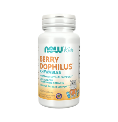 NOW Foods BerryDophilus Kids 60 Tuggtabletter