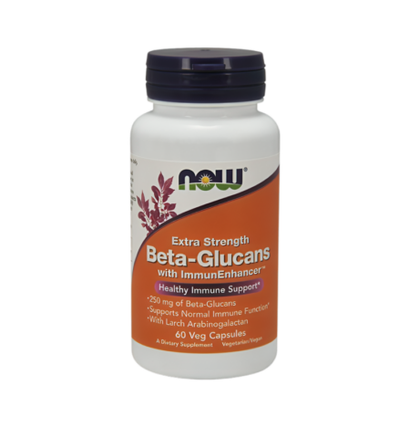 NOW Foods Beta-Glucans with ImmunEnhancer Extra Strength 60 Kapslar