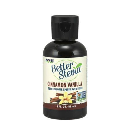 NOW Foods Better Stevia Liquid, Cinnamon Vanilla 59ml