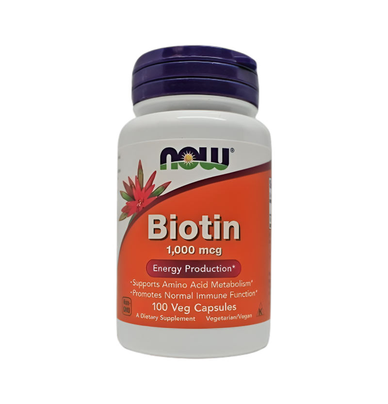 NOW Foods Biotin 1000µg 100 Kapslar