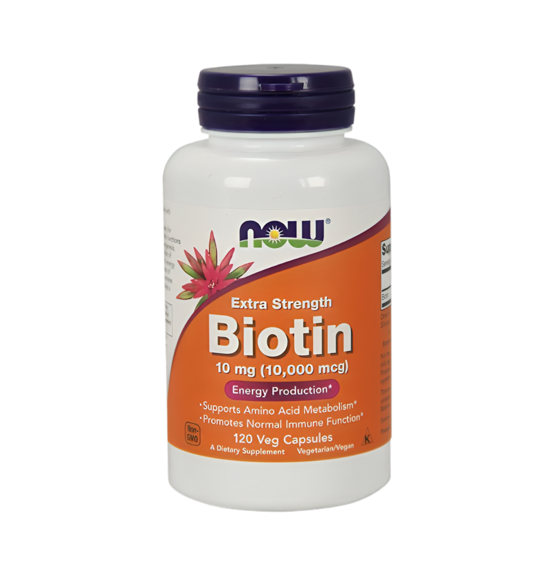 NOW Foods Biotin 10mg Extra Strength 120 Kapslar
