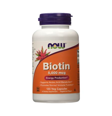 NOW Foods Biotin 5000mcg 120 Kapslar