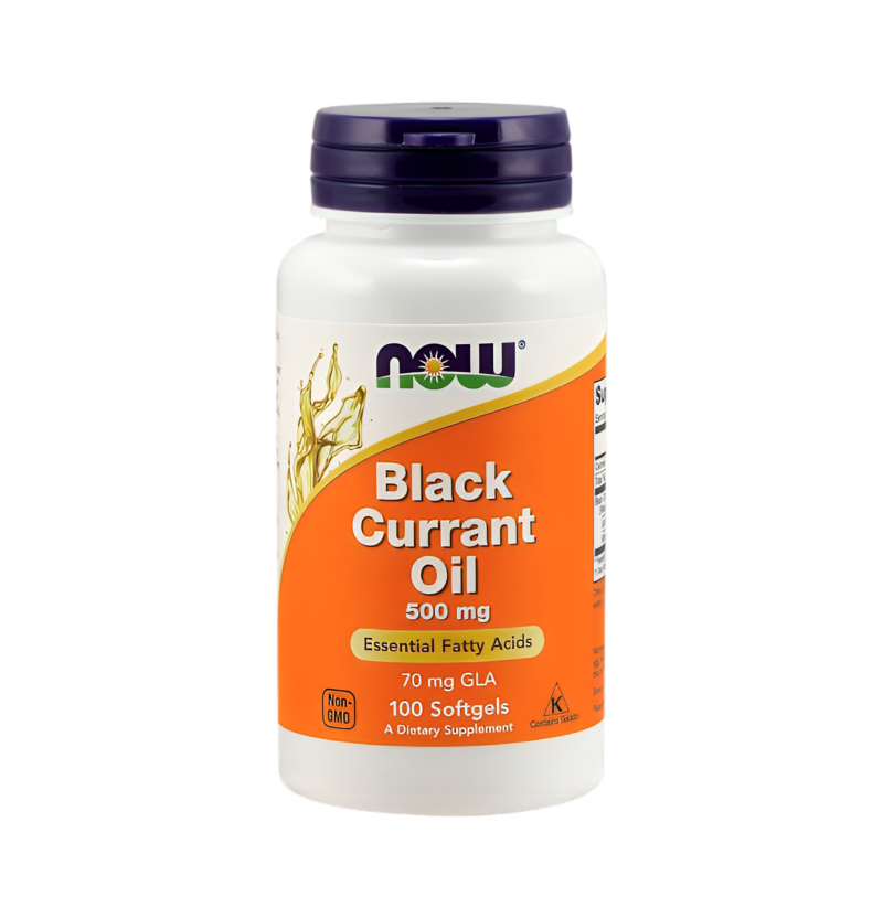 NOW Foods Black Currant Oil 500mg 100 Mjuka Gelkapslar