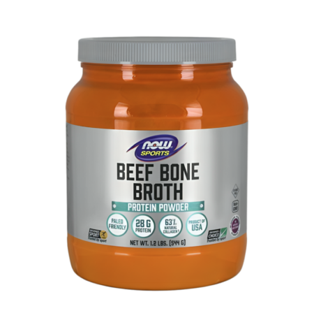 NOW Foods Bone Broth, Beef Powder 544g Pulver