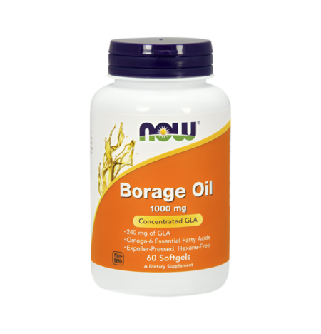 NOW Foods Borage Oil 1000mg 60 Mjukgelkapslar
