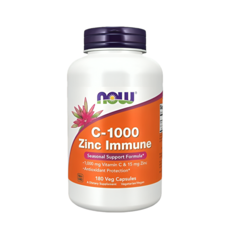 NOW Foods C-1000 Zinc Immune 180 Kapslar