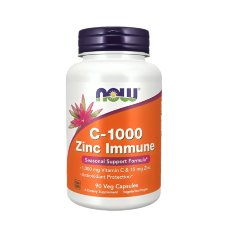 NOW Foods C-1000 Zinc Immune 90 Kapslar