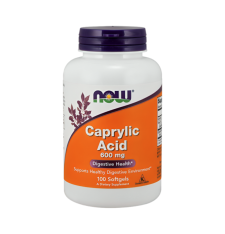 NOW Foods Caprylic Acid 600mg 100 Mjukgelkapslar