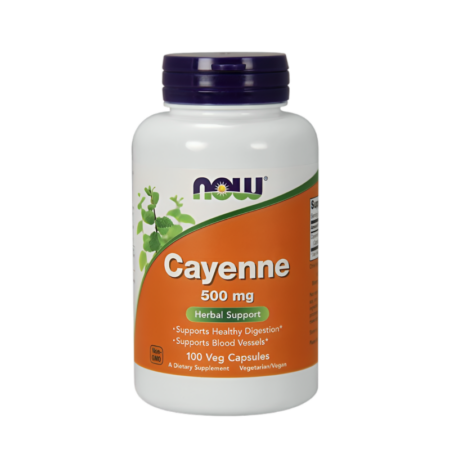 NOW Foods Cayenne 500mg 100 Kapslar