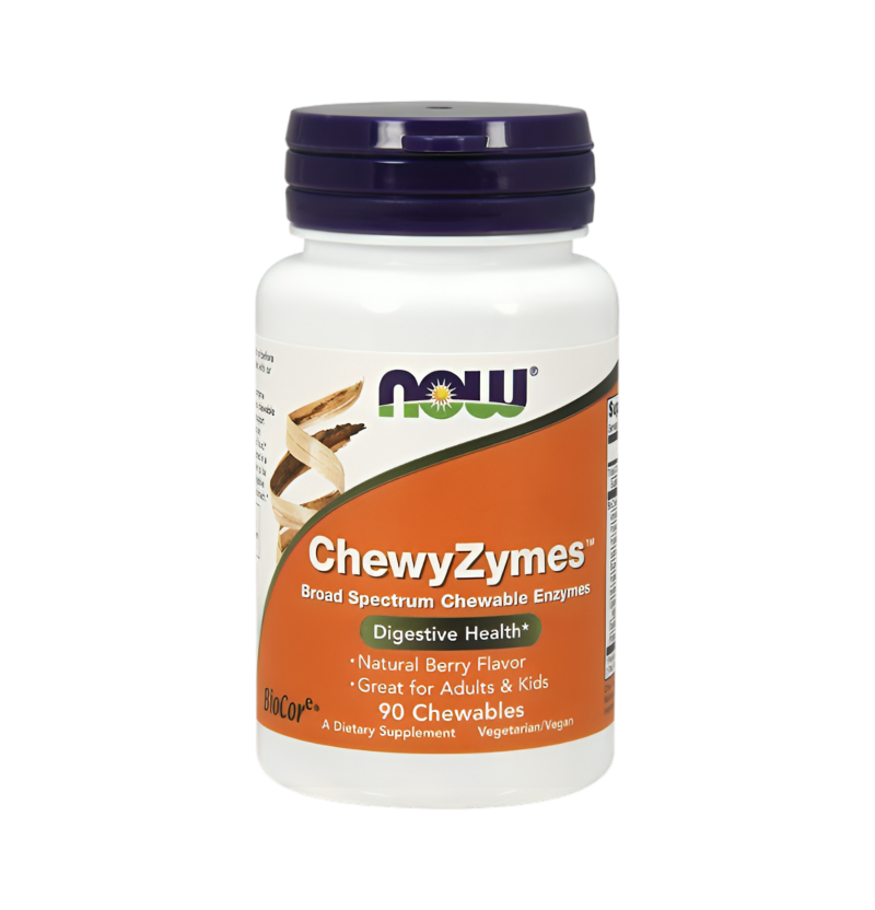 NOW Foods ChewyZymes 90 Tuggtabletter