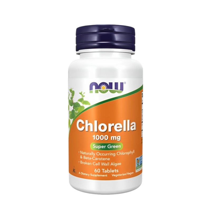 NOW Foods Chlorella 1000mg 60 Tabletter