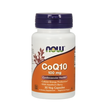 NOW Foods CoQ10 with Hawthorn Berry 100mg 30 Kapslar