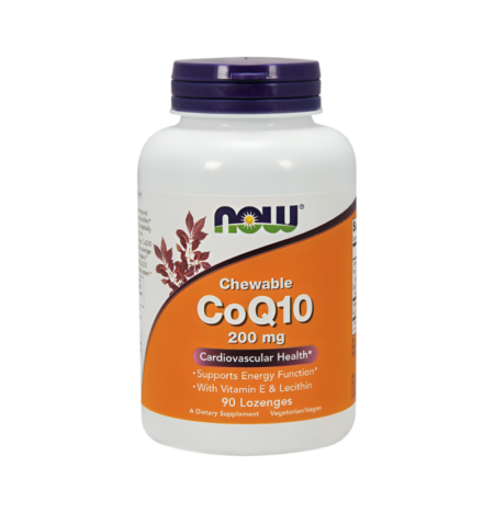 NOW Foods CoQ10 with Lecithin & Vitamin E 200mg 90 Sugtabletter