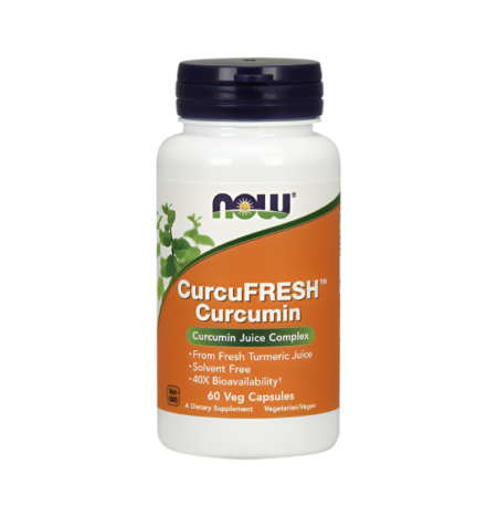 NOW Foods CurcuFRESH Curcumin 60 Kapslar