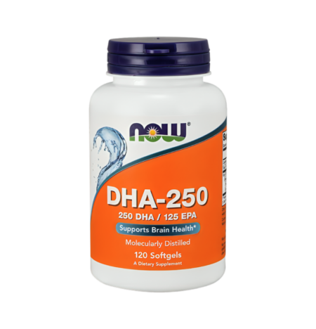 NOW Foods DHA-250 250 DHA / 125 EPA 120 Mjuka Gelkapslar