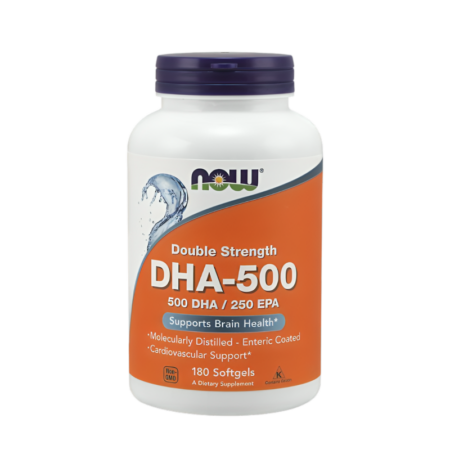NOW Foods DHA-500 500 DHA / 250 EPA 180 Mjukgelkapslar