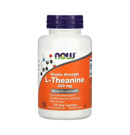 NOW Foods Double Strength L-Theanine 200mg 120 Kapslar