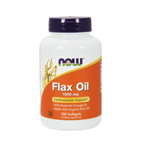 NOW Foods Flax Oil 1000mg 100 Mjukgelkapslar