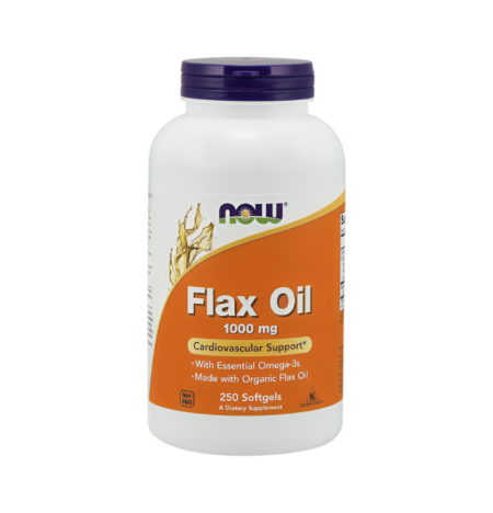 NOW Foods Flax Oil 1000mg 250 Mjukgelkapslar