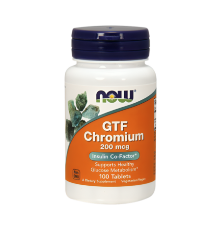 NOW Foods GTF Chromium 200mcg 100 Tabletter