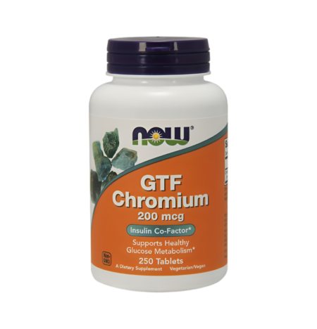 NOW Foods GTF Chromium 200µg 250 Tabletter