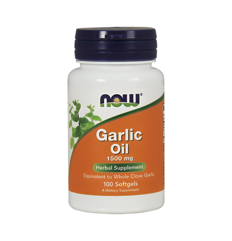 NOW Foods Garlic Oil 1500mg 100 Mjukgelkapslar
