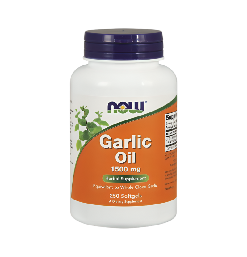 NOW Foods Garlic Oil 1500mg 250 Mjuka gelkapslar