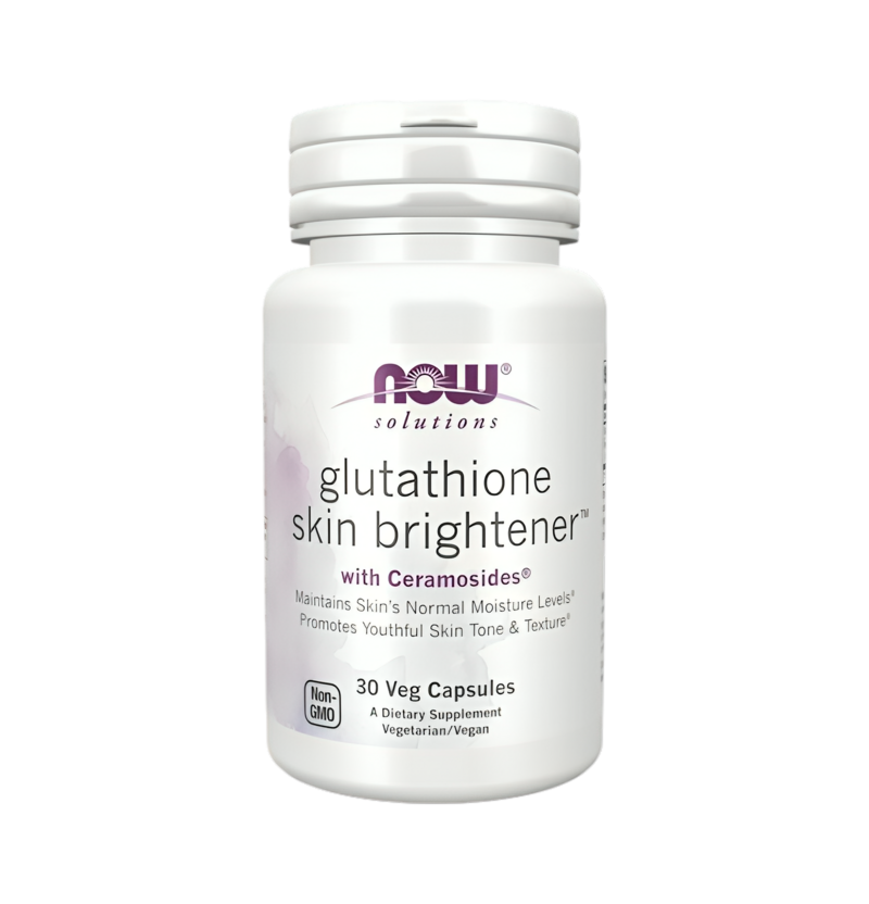 NOW Foods Glutathione Skin Brightener with Ceramosides 30 Kapslar
