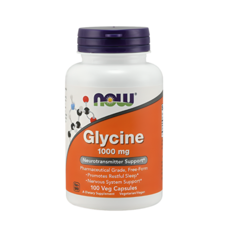 NOW Foods Glycine 1000mg 100 Vegetariska Kapslar