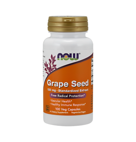 NOW Foods Grape Seed Standardized Extract 100mg 100 Kapslar
