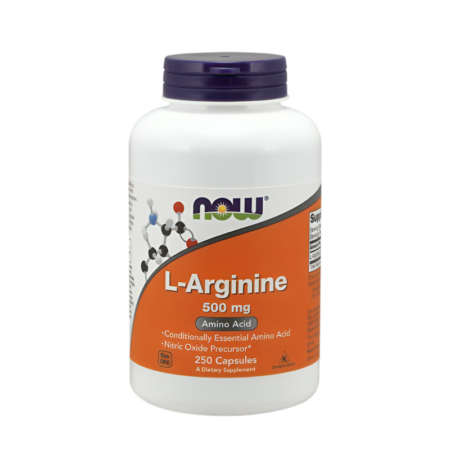 NOW Foods L-Arginine 500mg 250 Kapslar