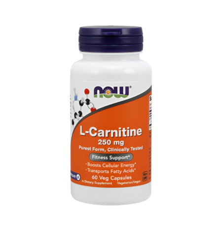 NOW Foods L-Carnitine 250mg 60 Kapslar