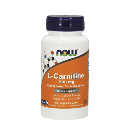 NOW Foods L-Carnitine 500mg 60 Kapslar