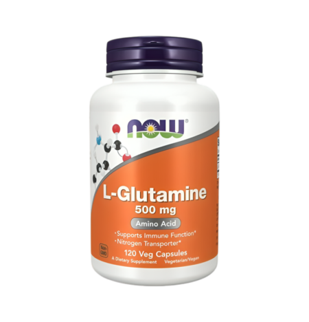 NOW Foods L-Glutamine 500mg 120 Vegetariska Kapslar