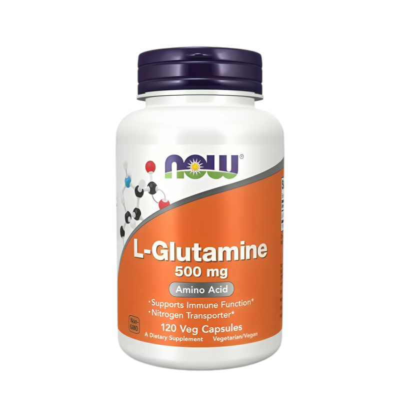 NOW Foods L-Glutamine 500mg 120 Vegetariska Kapslar