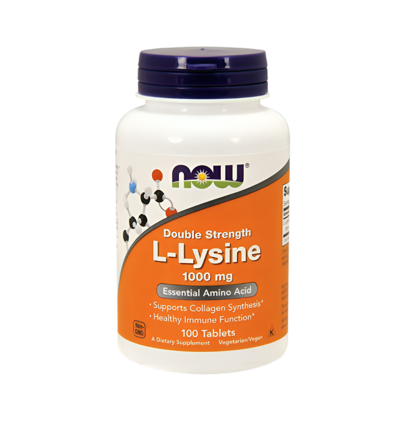 NOW Foods L-Lysine 1000mg 100 Tabletter