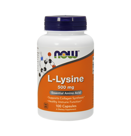 NOW Foods L-Lysine 500mg 100 Vegetariska Kapslar