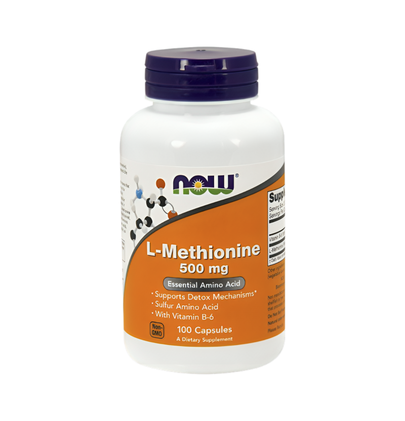 NOW Foods L-Methionine 500mg 100 Kapslar