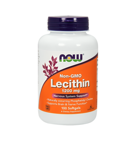 NOW Foods Lecithin 1200mg Non-GMO 100 Mjukgelkapslar