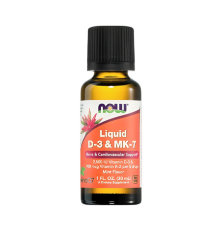 NOW Foods Liquid D-3 & MK-7, Mint 30ml Vätska