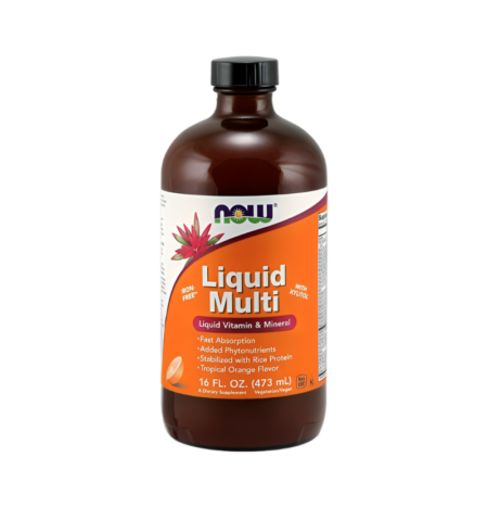 NOW Foods Liquid Multi, Tropical Orange (Järnfri) 473ml Flytande