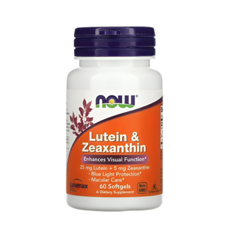 NOW Foods Lutein & Zeaxanthin 60 Mjuka gelkapslar