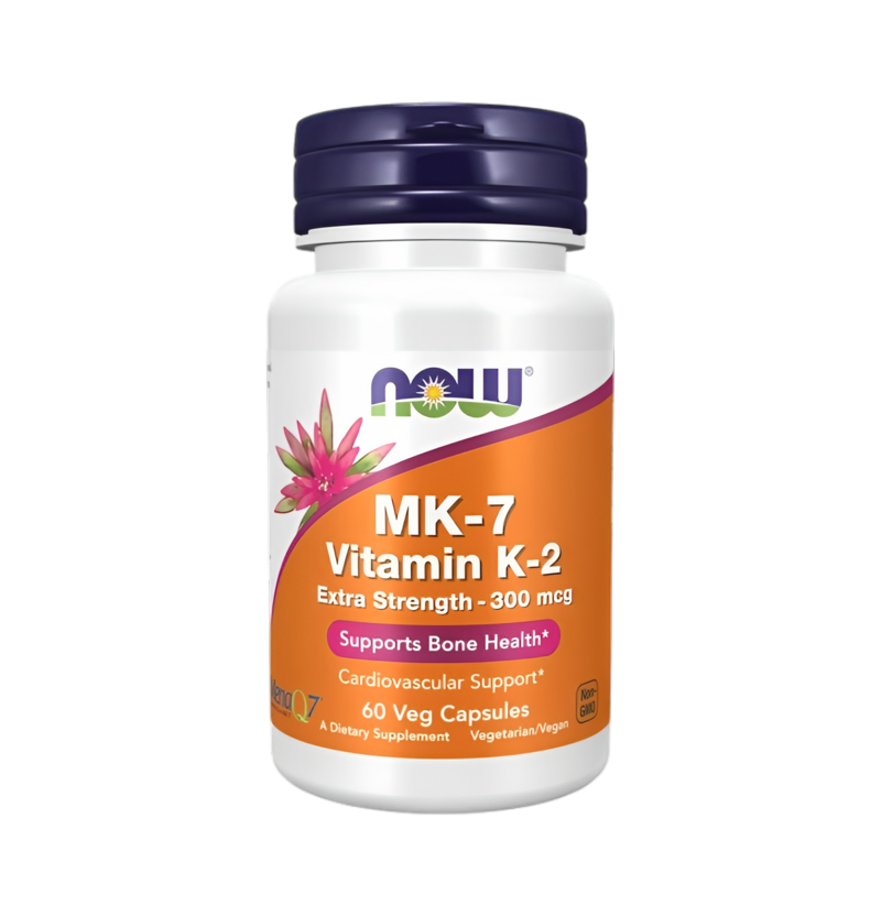 NOW Foods MK-7 Vitamin K-2 300mcg Extra Strength 60 Kapslar
